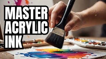 ACRYLIC INK TIPS FOR ARTISTS (and how to use it properly)