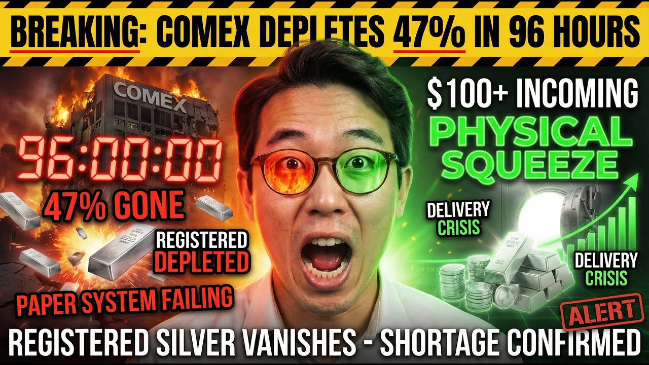 BREAKING: COMEX Depletes 47% of Registered Silver in 96 Hours