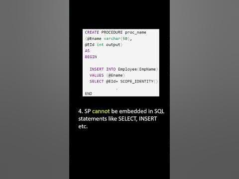 What is the difference between Stored Procedure and Functions (at least ...