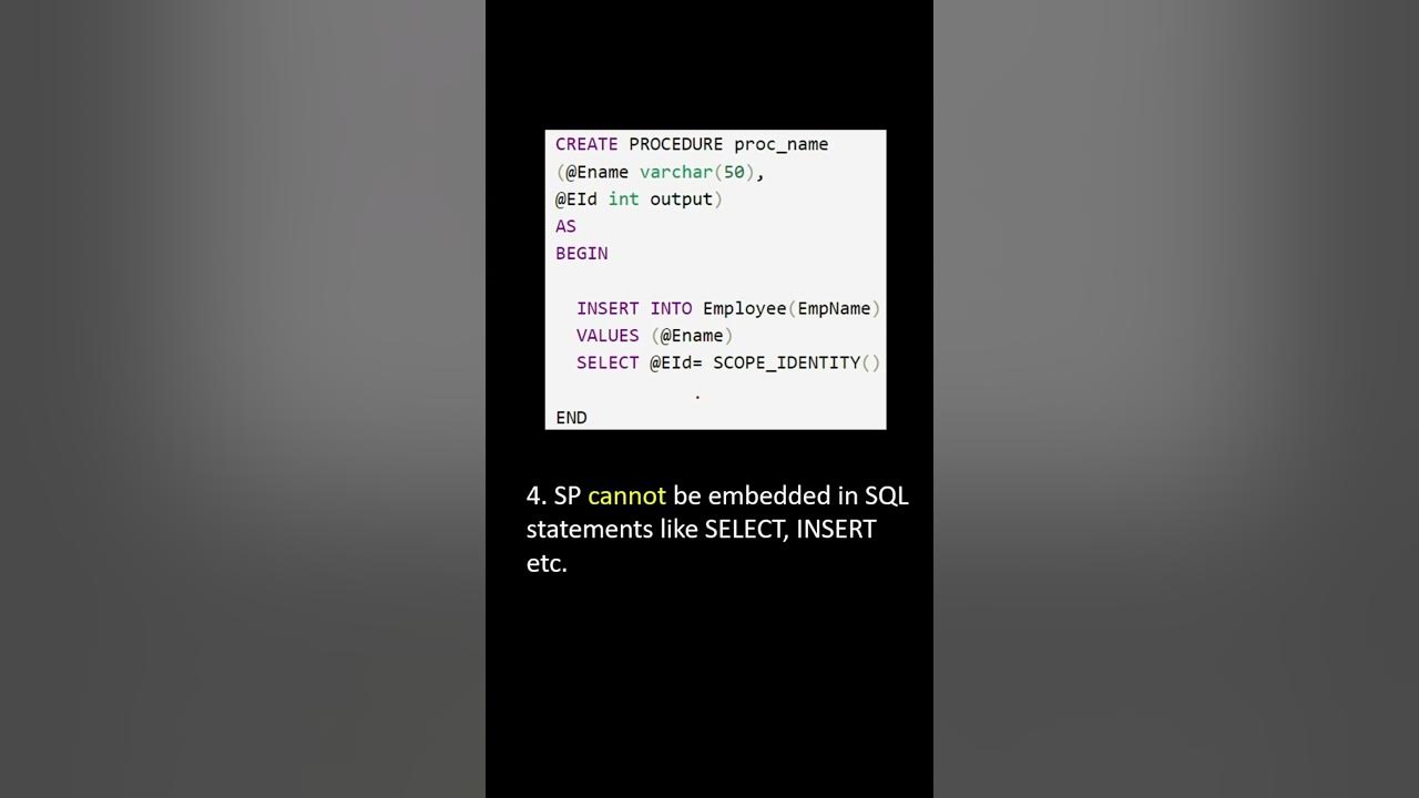 What is the difference between Stored Procedure and Functions (at least ...