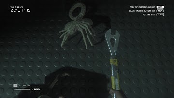 Alien Isolation - Crawl Space (facehuggers) - no flamer, no preparation (Lingard)