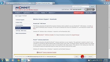MonnitLink USB Gateway Application Installation