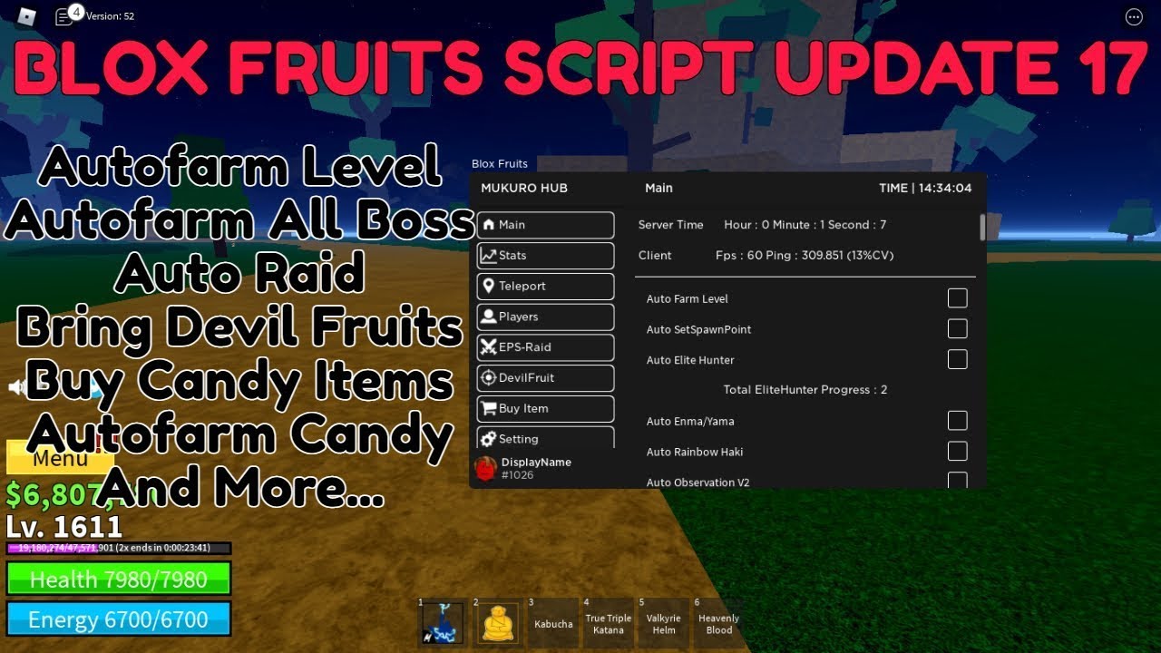 MUKURO HUB | UPDATE17.3 BLOX FRUIT | ZNT TV