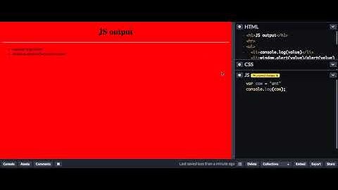JS output functions(廣東話)
