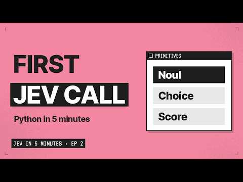 Your First Jev API Call in Python (Noul, Choice, Score)