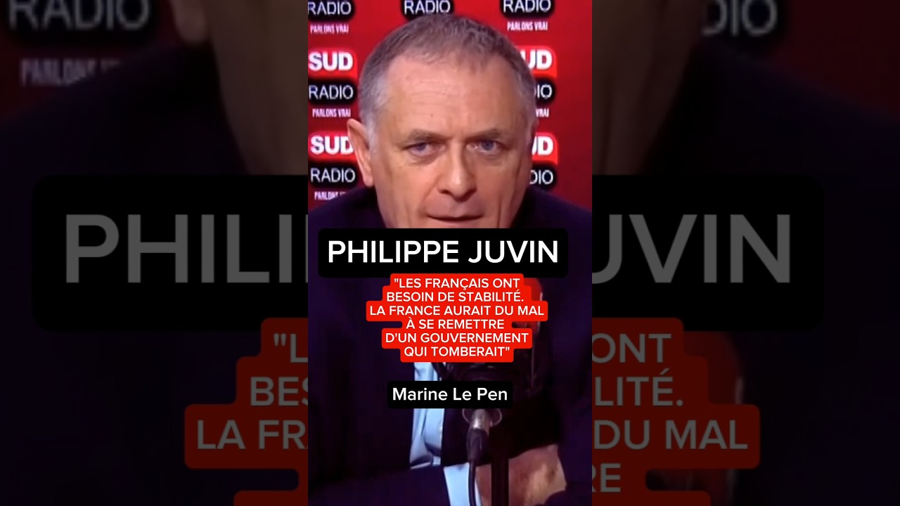 Philippe Juvin interpelle Marine Le Pen sur Sud Radio #politique #sudradio #RN #gouvernement