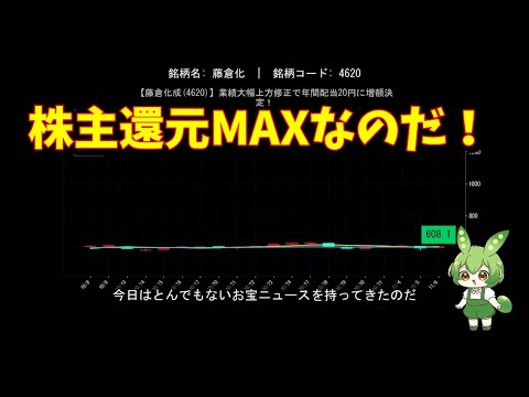 【藤倉化成(4620)】業績大幅上方修正で年間配当20円に増額決定！