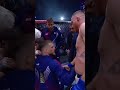 You love to see it! 🙏 Justin Gaethje embraces Ilia Topuria’s team after their epic main event 👏
