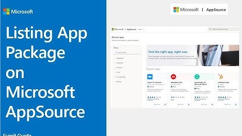 Listing App Package on Microsoft AppSource