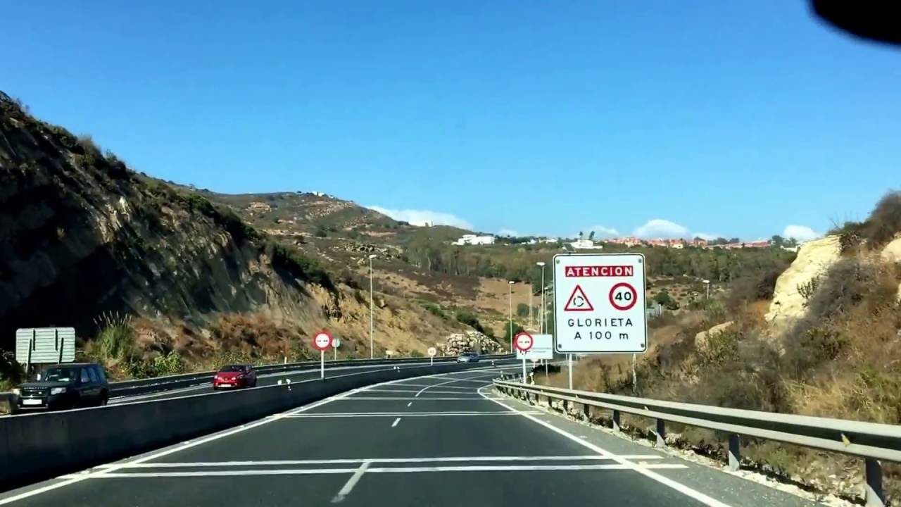 DRIVING FROM ESTEPONA TO GIBRALTAR -  COSTA DEL SOL