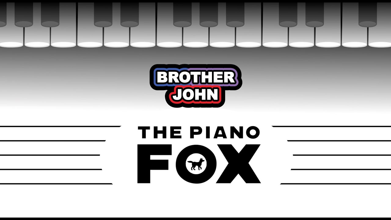 Brother John (Frère Jacques) - Beginner Piano Tutorial