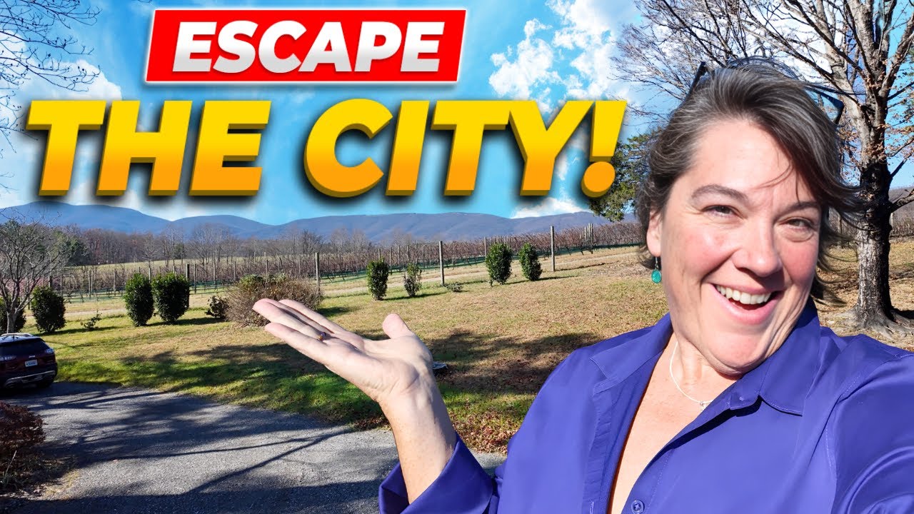 Лучший небольшой городок недалеко от Шарлоттсвилла, штат Вирджиния, с большими участками земли и ...