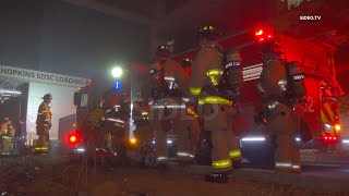 Commercial Fire Response At Ucsd (San Diego Super Computer Center) In La Jolla
