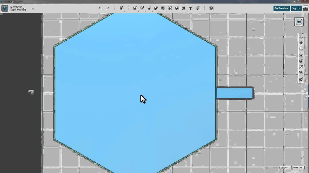 Design a Hexagonal Connector in 123D Design