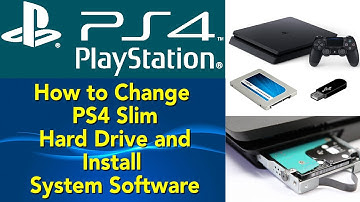 How to Change Playstation 4 ( PS4 ) Slim Hard Drive / Install System Software