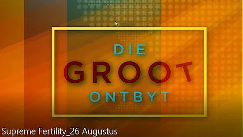 Groot Ontbyt Interview with Debra Langley 26 Augus...