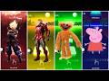Goku vs Iron Man vs Huggy Wuggy vs Peppa Pig 😱 Tiles Hop Impossible Beat