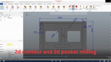 1-Mastercam 2D Contour And Pocket Milling #Contour Milling #Pocket Milling #vmc #Hmc