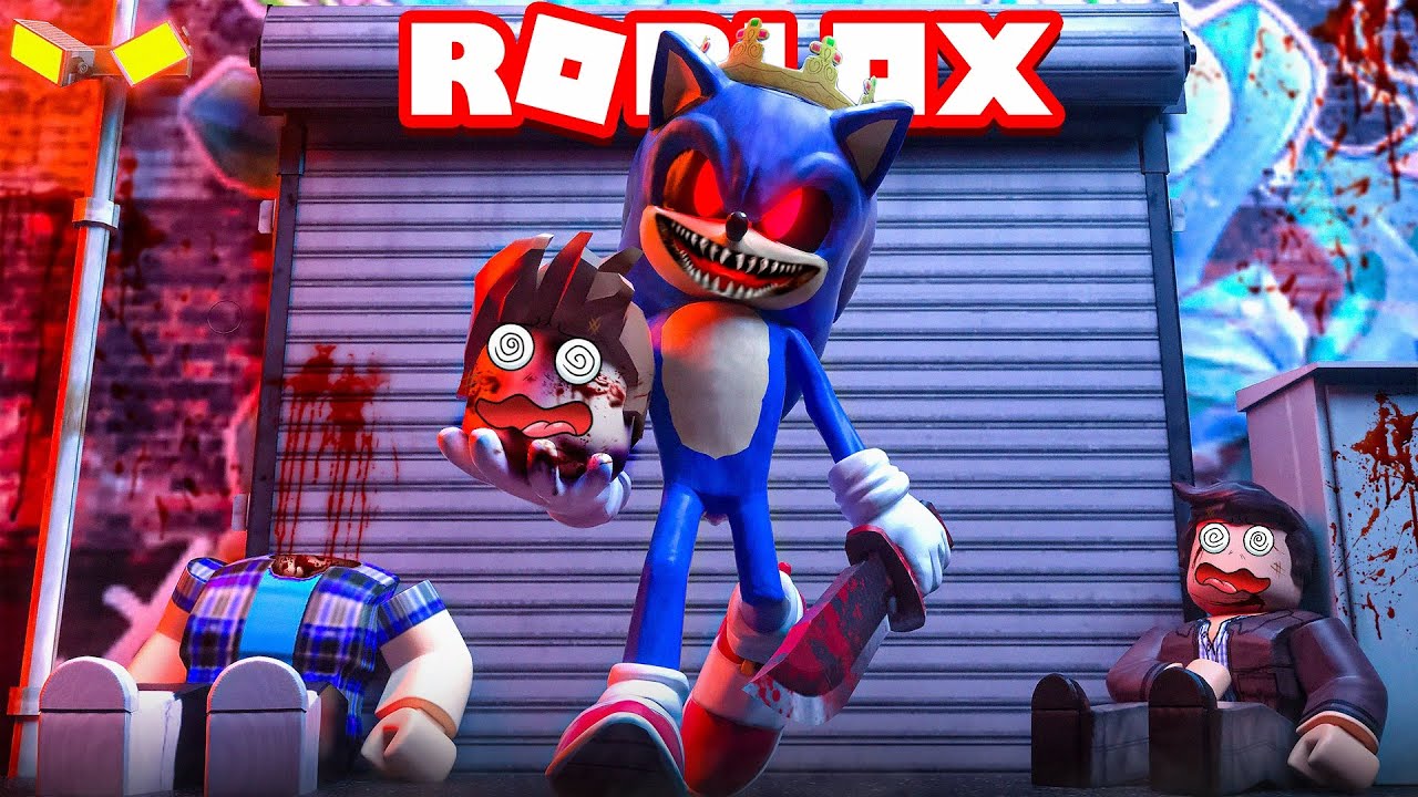 sonic exe is too scary in this game 💀 #roblox #sonic #sonicexe #roblo, Sonic Exe