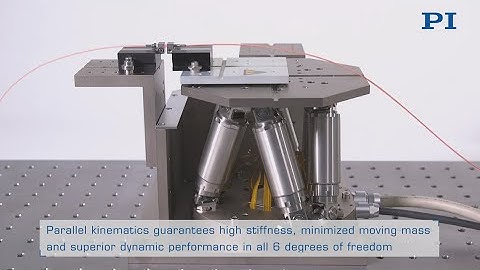 Active Fiber Optic Alignment Stages, Micro Manufacturing: Mini Hexapod 6DOF Robotic Motion Platform