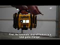 DEWALT Tire Inflator Portable Air Compressor 20V MAX, Car Air Pump with Automatic Shut Off, Revi...