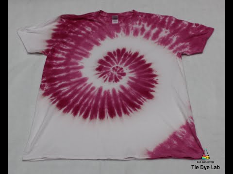 How To Make A Pink Spiral Tie Dye Shirt