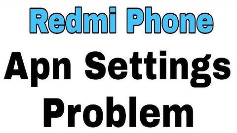 Fix Xiaomi Redmi Phone || Internet Problem With Apn Settings Problem Solve