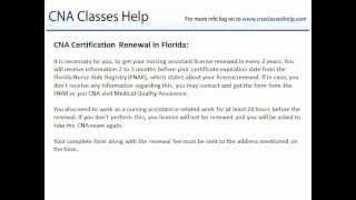 Cna certification in florida -
