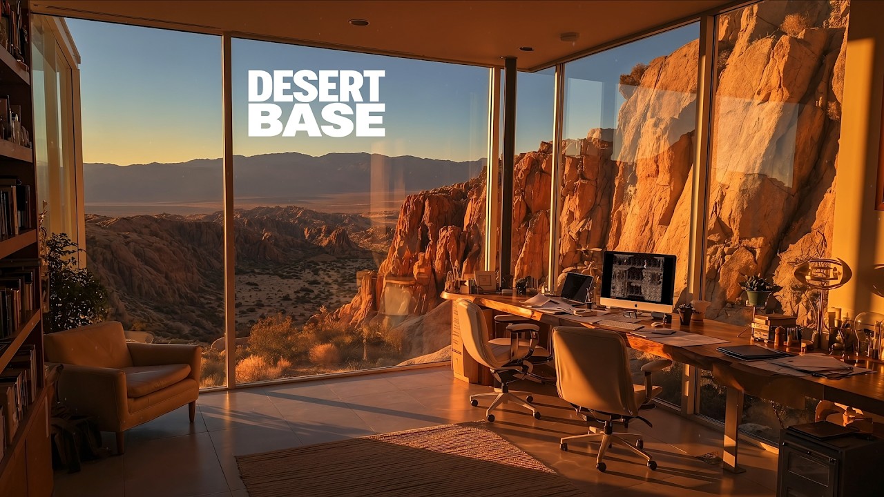 Inside a Hidden Desert Safehouse | Cinematic Sci-Fi Ambience | Day & Night Cycle