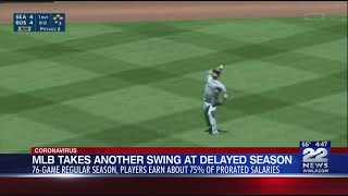 Major league baseball has made another try to start the
coronavirus-delayed season in early july, proposing a 76-game regular
season, expanding playoffs ...