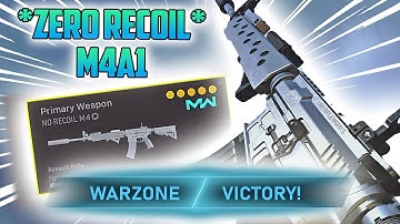 the best M4A1 Class setup for *ZERO RECOIL* (Modern Warfare Warzone)