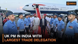 UK PM in India with largest trade delegation | DD India Live