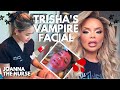 Vampire facial with trisha paytas  joanna the nurse