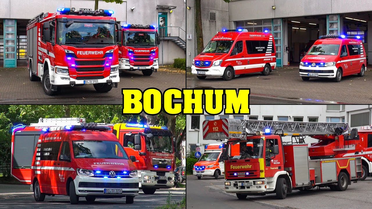 [ALLE 3 WACHEN!] - Einsatzfahrten Feuerwehr BOCHUM | Löschzüge mit SCANIA-HLF & mehr!
