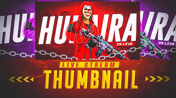 How To Make Free Fire Live Stream Thumbnail On Android | Gaming Live Stream Thumbnails Tutorial