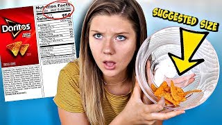 Only Eating Recommended Serving Sizes for 24 hours! * TINY PORTIONS | Totally Taylor
