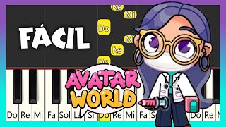 AVATAR WORLD - Hospital - TUTORIAL PIANO FÁCIL - EASY PIANO
