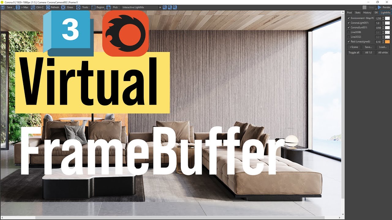 Todo Sobre el Corona Virtual Frame Buffer VFB: Guardado, Herramientas y ...