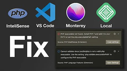 Fix: PHP executable not found error in VS Code while using extension PHP InteliSense