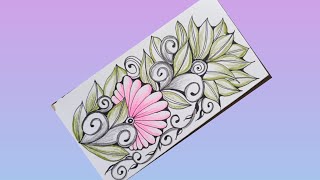 Easy and beautiful zentangle art || for beginners step by step 
