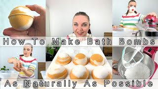 How to make bath bombs at home as naturally as possible using essential oils & natural colours