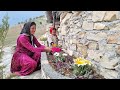 Embellir la maison troglodyte en plantant des fleurs colores et en fabriquant des anneaux de verrou