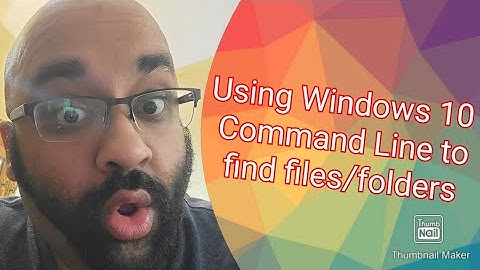 Use the Windows 10 Command Prompt to Search and Display Files/Folders