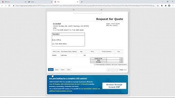 [ECOUNT Practice] Inventory I - Purchases -  New RFQ