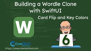 SwiftUI Wordle Clone: 6  Card Flip and Key Color Change screenshot 1