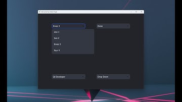 Custom QML Combobox  With Style | Qt Quick Custom Combobox  | QML Dropdown