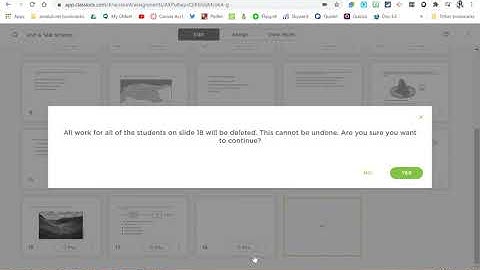 Adding an Assignment in Classkick with Edit, Assign, and View Work options