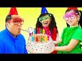 Happy Birthday Song  Emma & Jannie Sing-Along Nursery Rhymes & Kids Song
