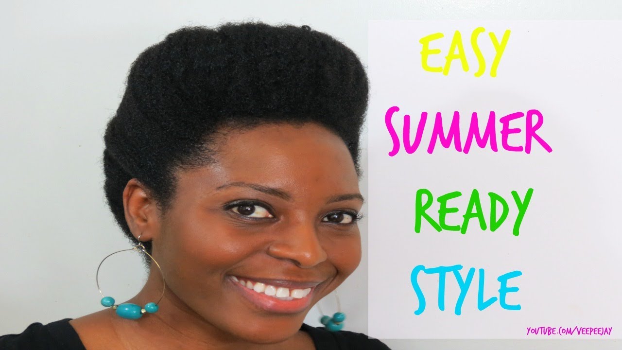 The Perfect, Easy Summer Style for Natural Hair - YouTube