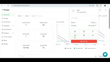 How to add call reason and call outcome